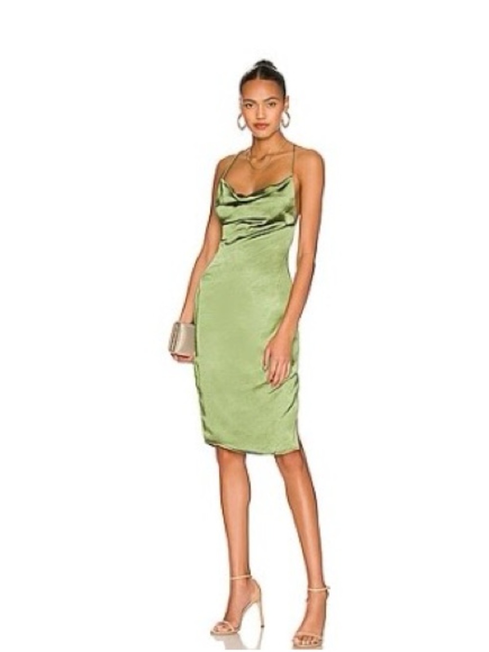 NWOT Superdown Billie Drape Midi Dress